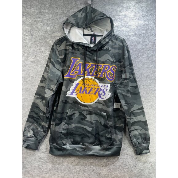 Los Angeles Lakers NBA Camouflage Hoodie Mens S NWT MSRP $75 - Picture 2 of 7